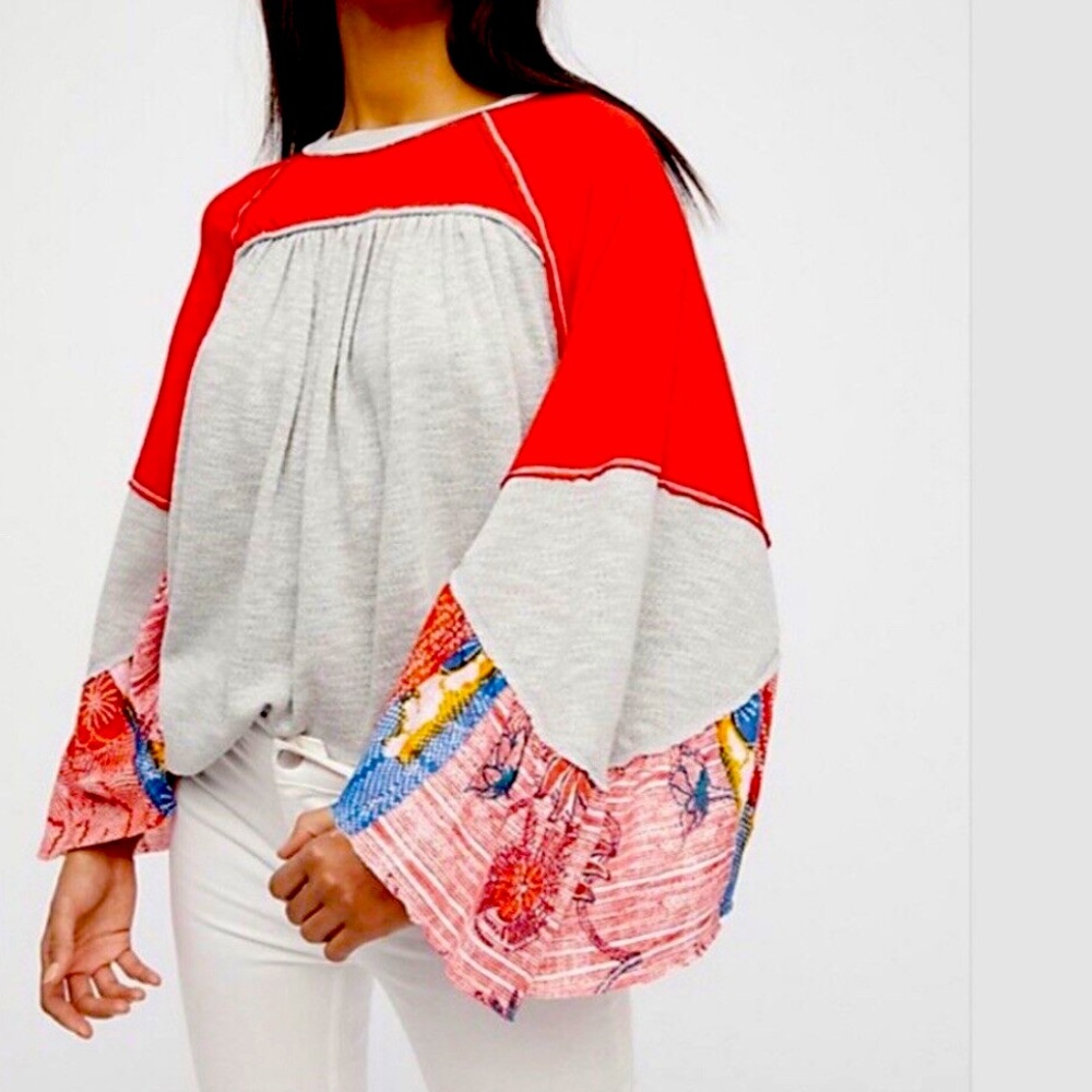 We are free small (free people)Friday fever thermal ruffle
